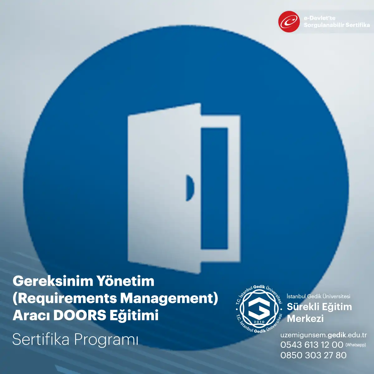 Gereksinim Yönetim (Requirements Management) Aracı DOORS Eğitimi 